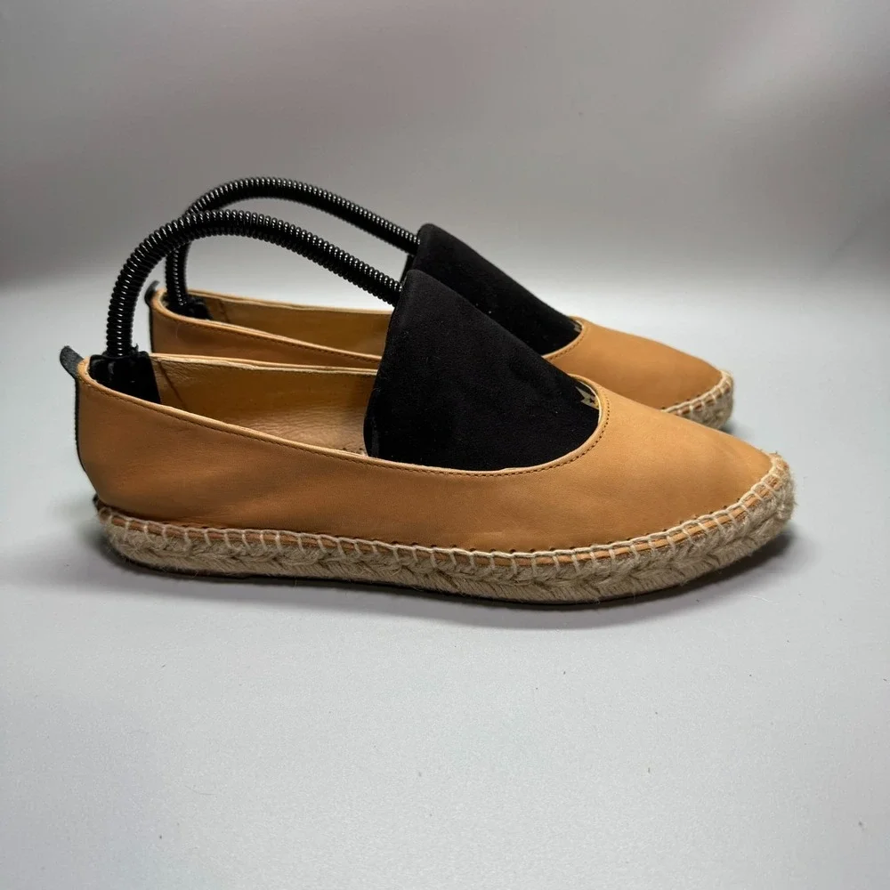 MATT‎ BERNSON Made in SPAIN Leather ESPADRILLES Retail $170 Sz 8